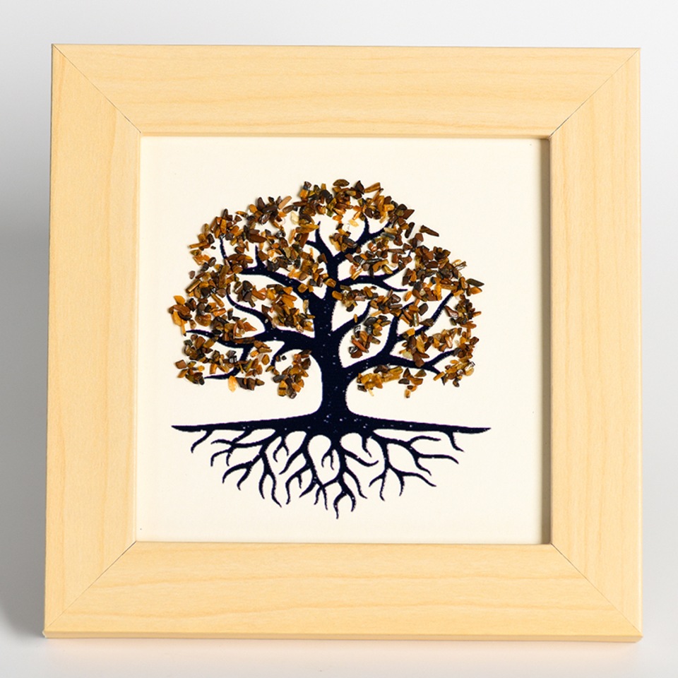 Tree of Life Picture Frame Decoration With Crystal Stone